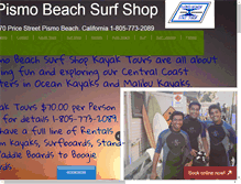 Tablet Screenshot of pismobeachsurfshop.com